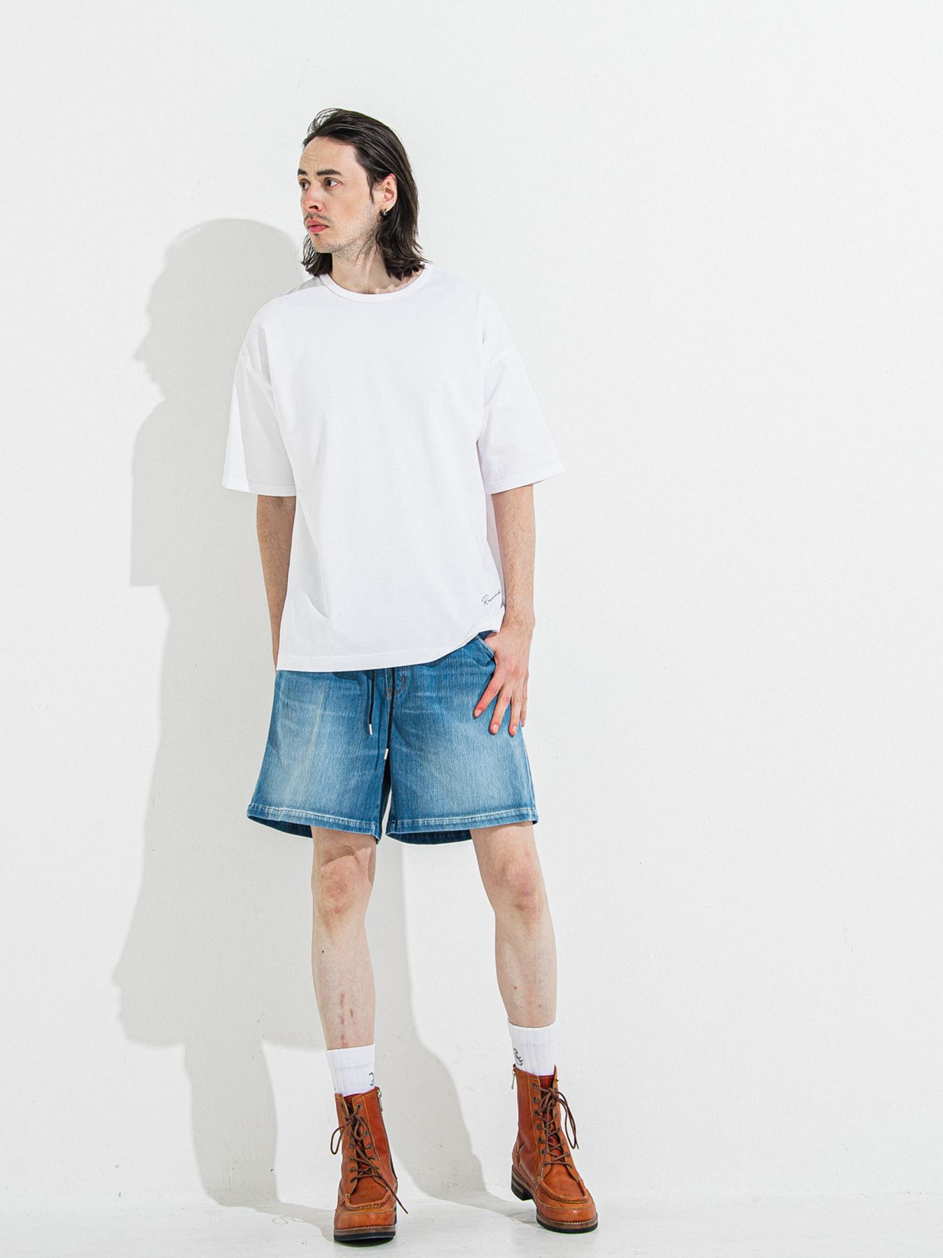 【予約品 】DENIM JERSEY SHORTS / デニムジャージショーツ / ライトインディゴ