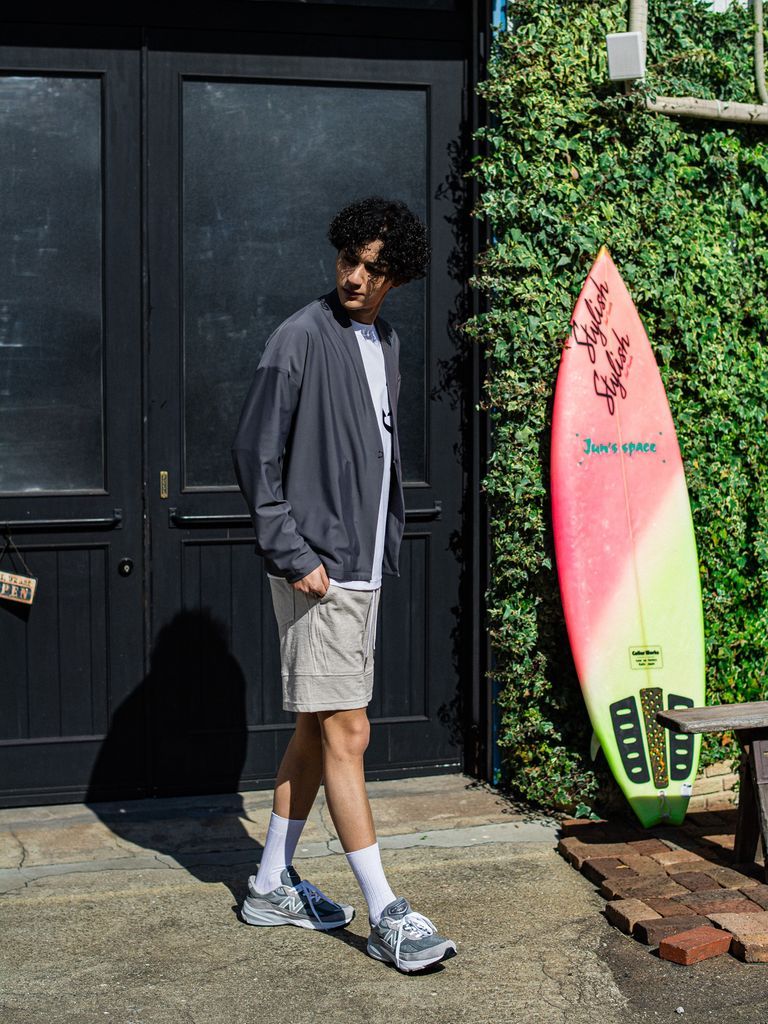 《予約品3月3日18：00締め》 RUSH  OVER  NO COLLAR JK / カーディガンジャケット / チャコール