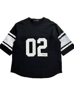 《予約品8月31日 23時55分締め》 FOOTBALL TEE / Tシャツ / ブラック 【roarguns 】 2024年3月入荷予定