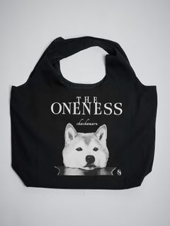 【予約品 4月26日(日) 締切】《犬猫保護活動チャリティー企画》Shoulder Tote Bag / ショルダー トートバッグ / ブラック