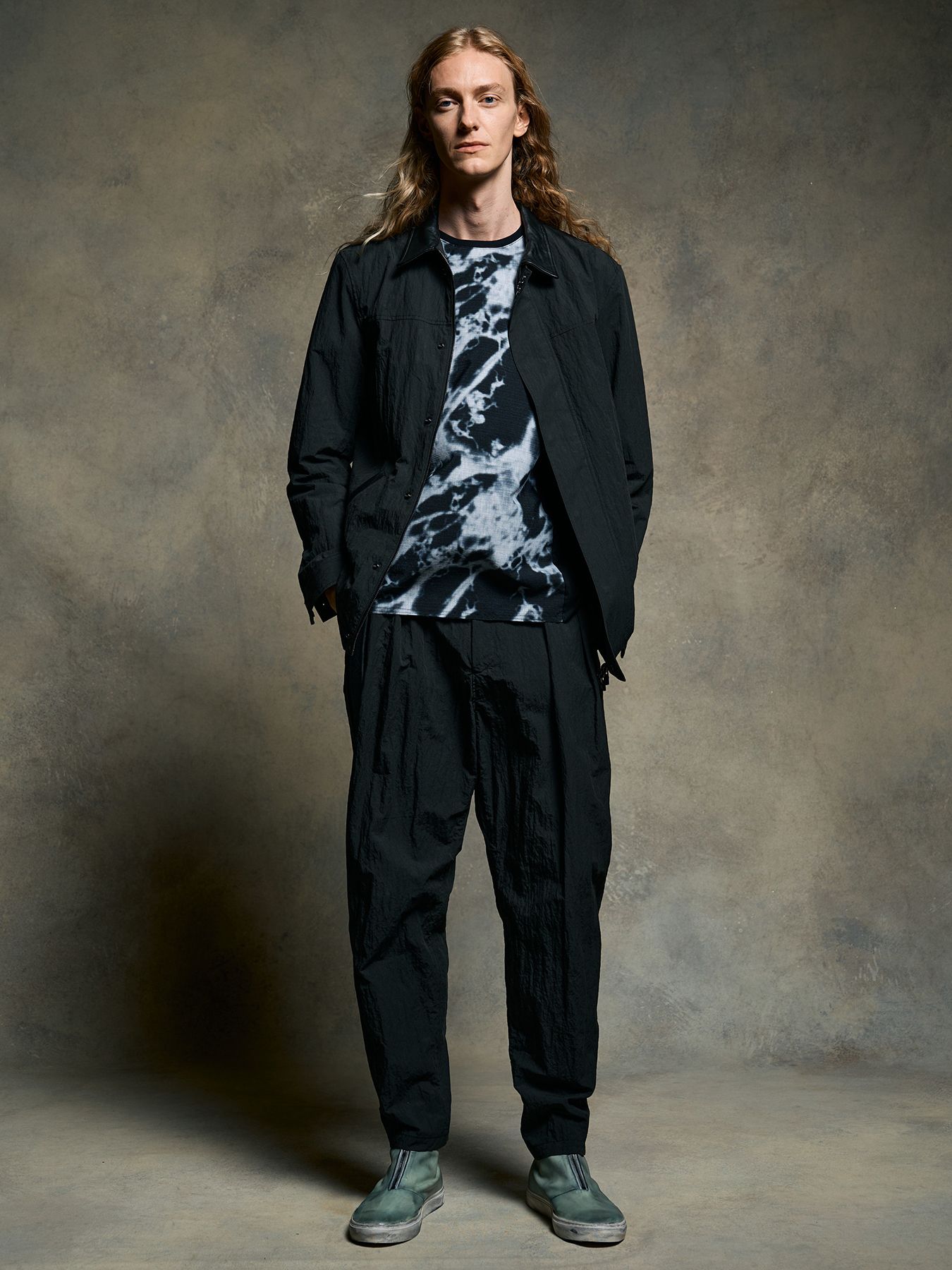 【予約品 9月23日(火) 締切】zip coverall jacket / ジップ カバーオール ジャケット / チャコールブラック