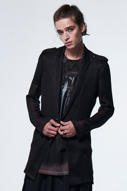《予約品》 UnconPeackedJacket / ブラック 【kiryuyrik】 2023年5月以降入荷予定