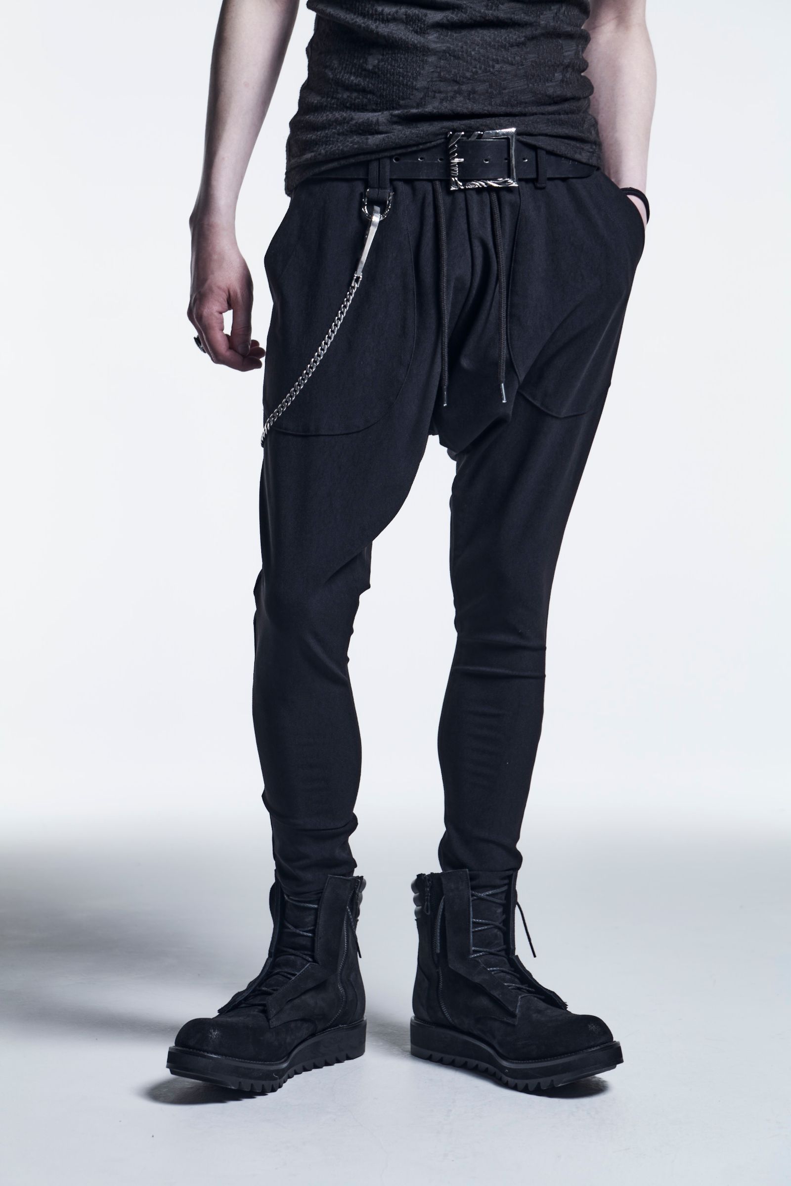 SaruelPants HighTension / Black+BlackPrint 【kiryuyrik】