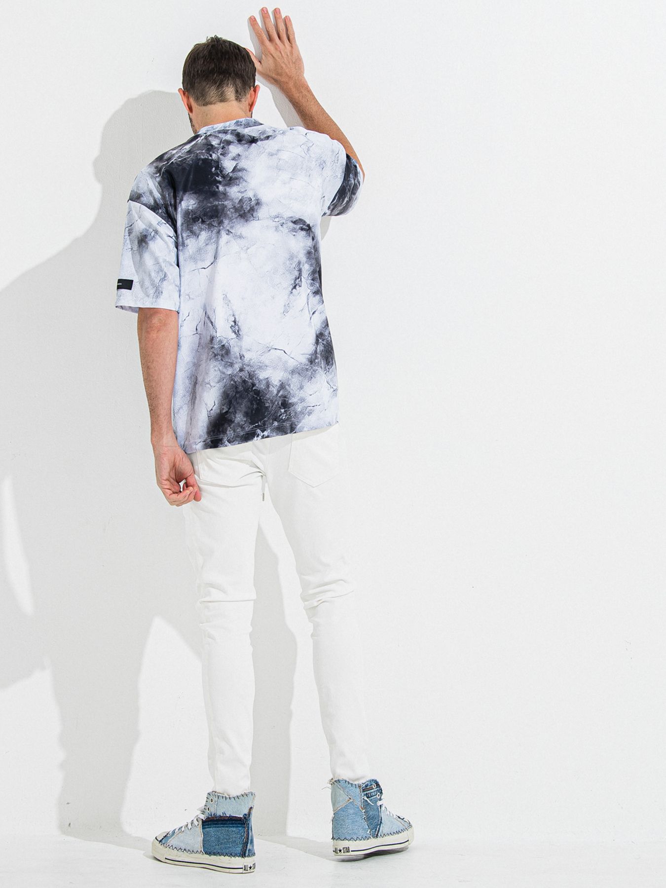 DENIM JERSEY CHRIS EASY TUCK PT / デニムジャージクリスイージータックパンツ / ホワイト