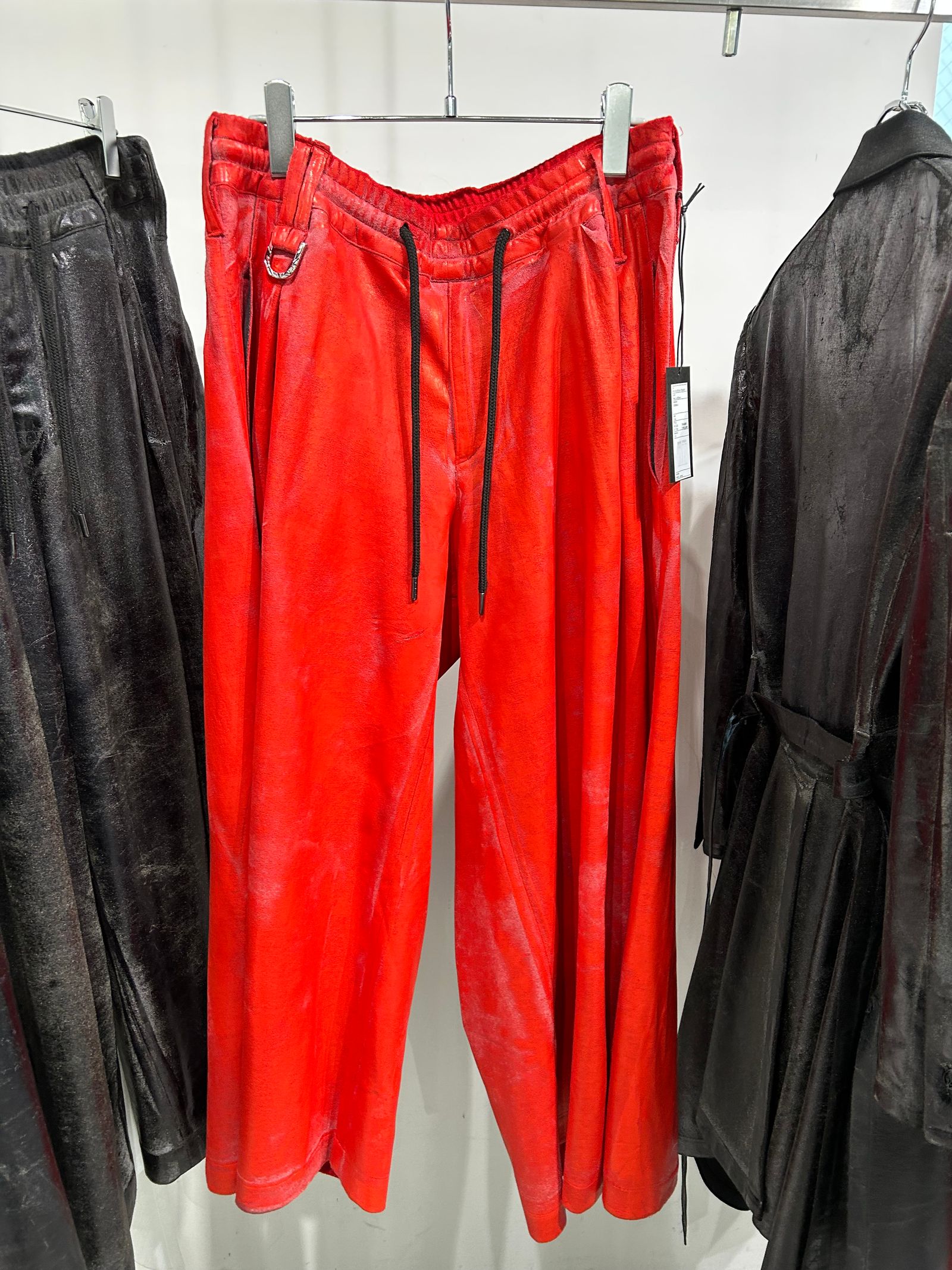 《予約品》 HAKU ジャージWideTuckSlacks / ワイドタックスラックス / レッド