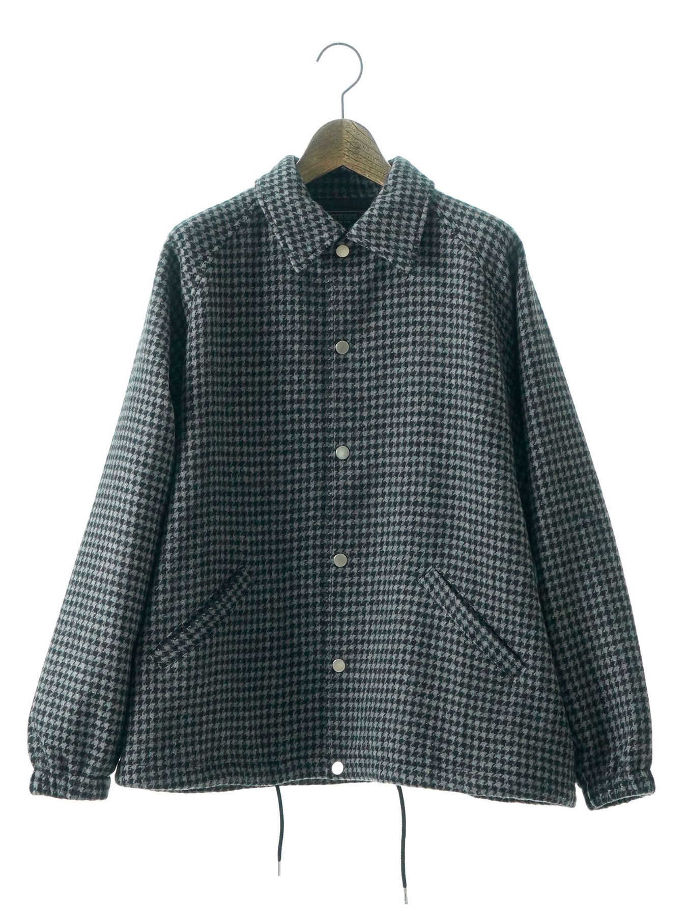 【予約品 】Houndcoach / ウール コーチジャケット / チャコール×ブラック千鳥