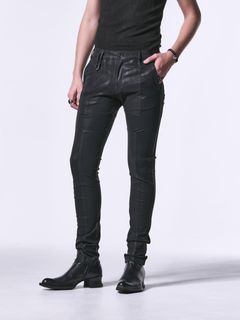 《予約品》 UNIONJACK Skinny Slacks / ユニオンジャックスキニースラックス / ブラック・コーティング