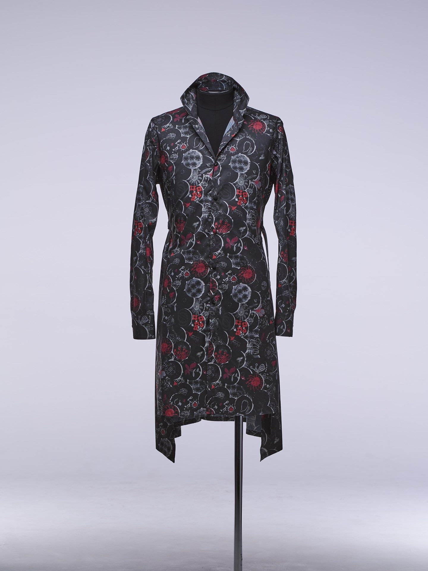 《予約品》 StandCollarFlareShirt / スタンドカラーフレアシャツ / ブラックEDEN 【THE ONENESS】