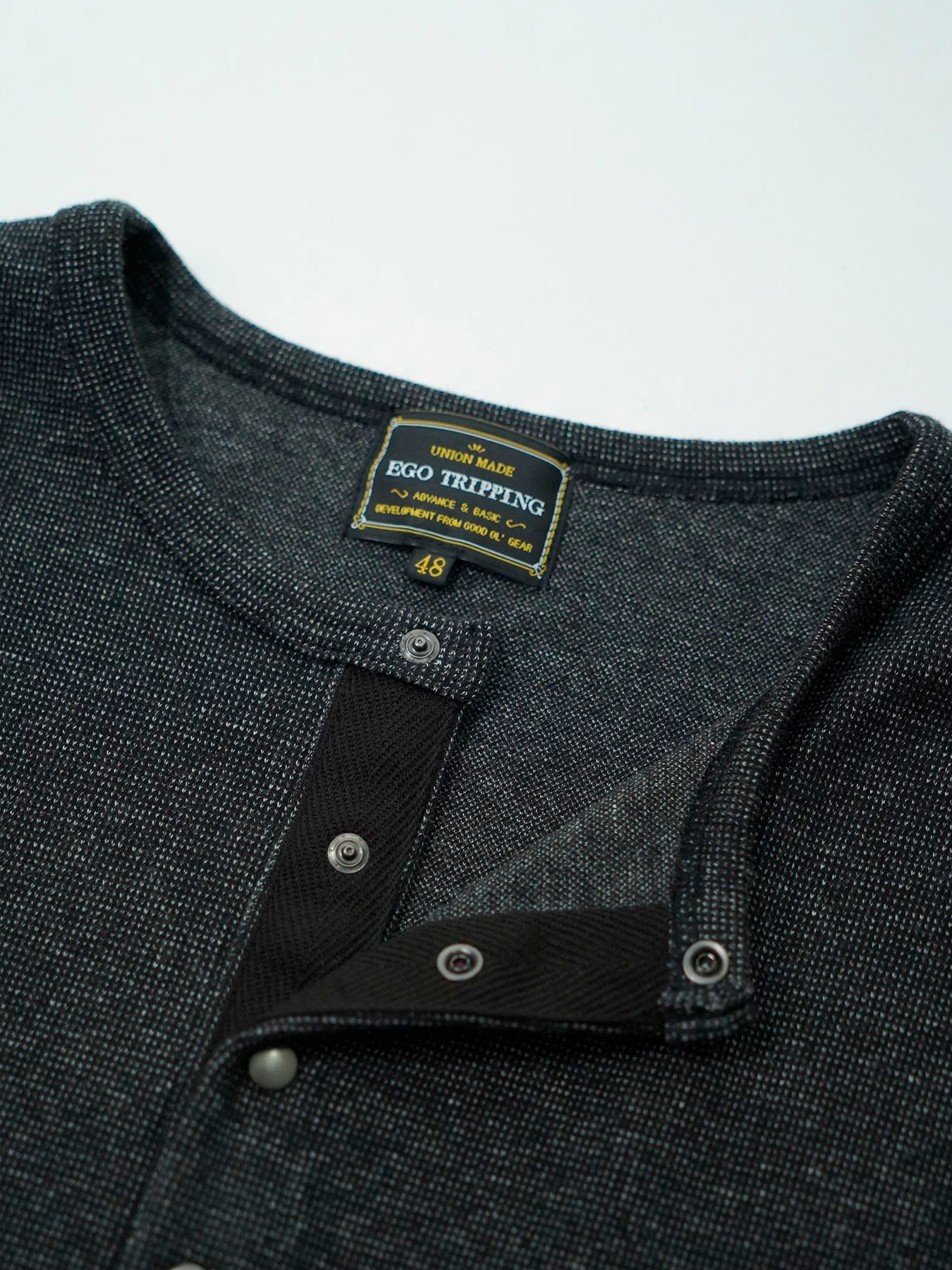 【予約品 】Deepfront / カットソー / 杢チャコール