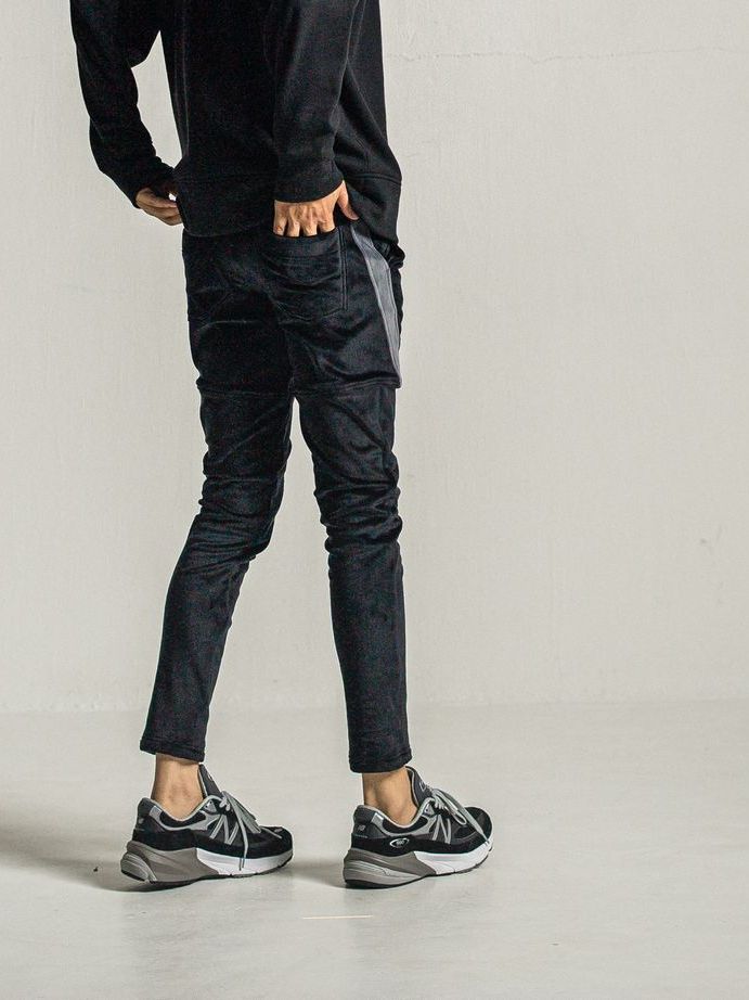 《予約9月1日18時締め》 velours TYLER PANTS  / 真冬仕様タイラーパンツ / ブラック
