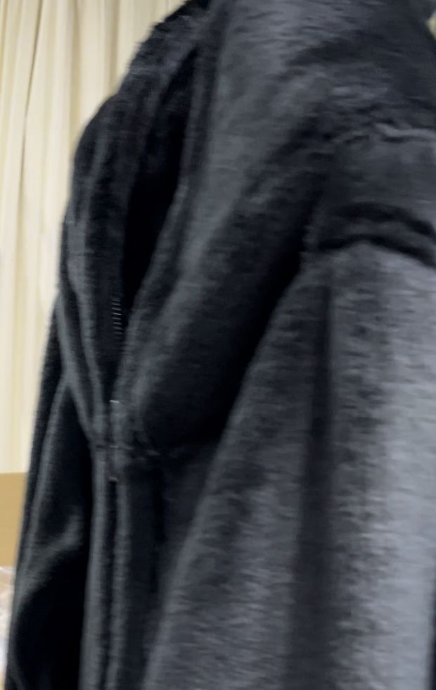 ShortFur ZippHoodie / ショートファージップパーカー / ブラック