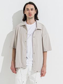 【予約品 】NYLON HALF COACH JACKET / グレージュ