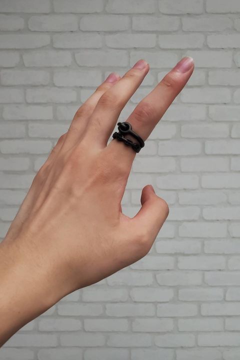 DUAL RING HOOK & MARINA / MATTE BK