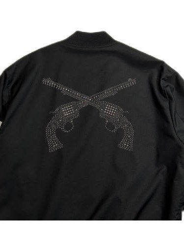《予約品8月31日 23時55分締め》 SIDE LINE BLO A / ブルゾン / ブラック 【roarguns 】 2024年1月入荷予定
