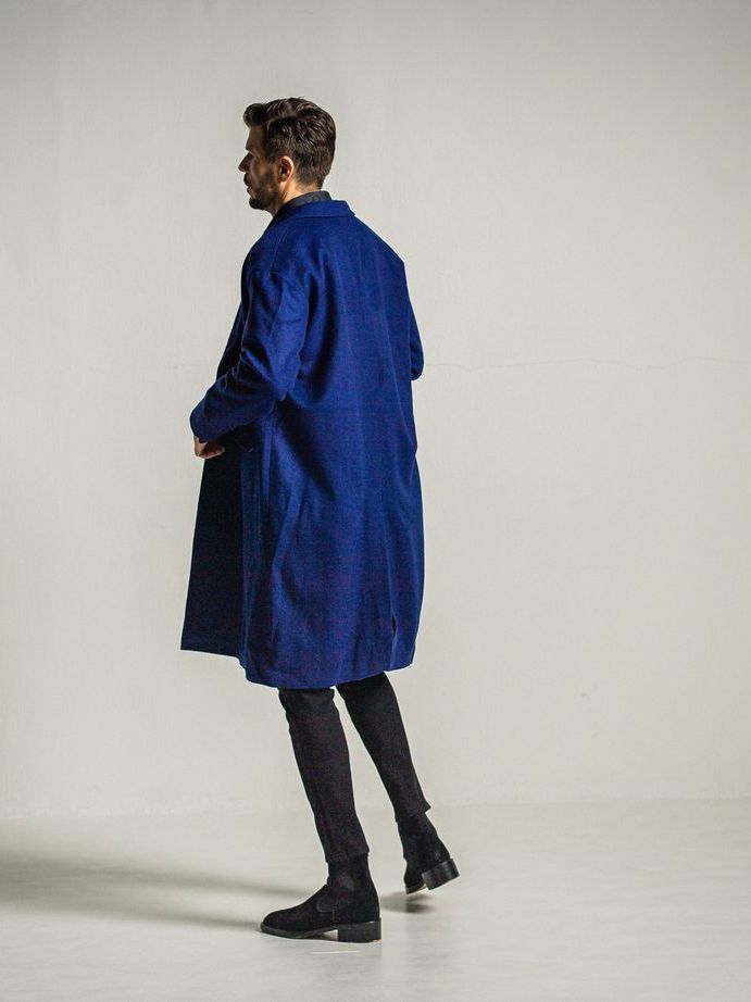 Keith OVER COAT  / チェスターコート / ブルー