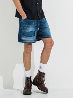 【予約品 】DENIM JERSEY SHORTS / デニムジャージショーツ / ダークインディゴ