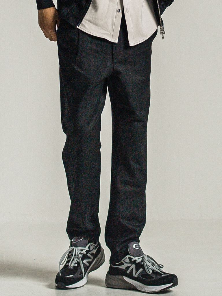《予約9月1日18時締め》 PAT WIDE EASY PANTS  / カシミアウールパンツ / ブラック