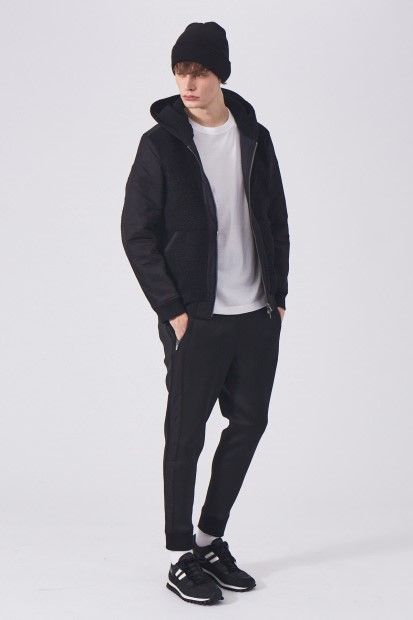 コンビネーションボアパーカー / ブラックLEON別注掲載品【5351 POUR LES HOMMES】