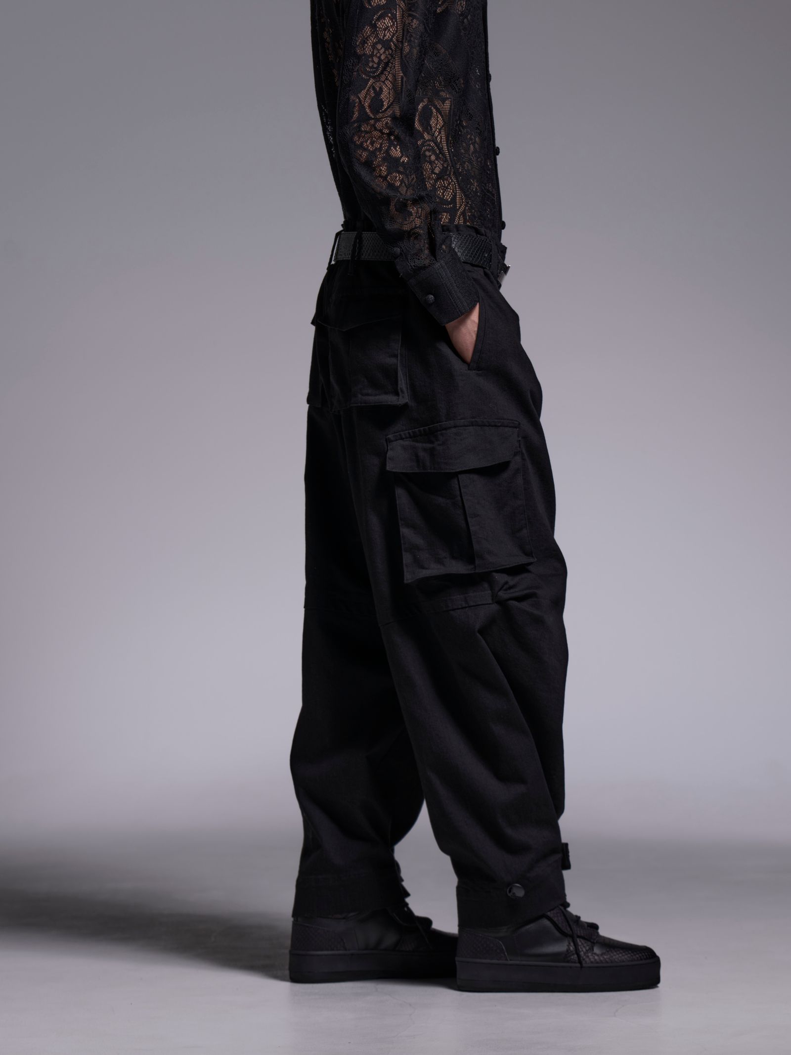 【予約品 1月4日(日) 締切】Cargo Pants / カーゴパンツ / ブラック