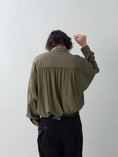 【予約品 5月27日(水) 締切】GATHER-SHIRTS / ギャザーシャツ / ブラウン