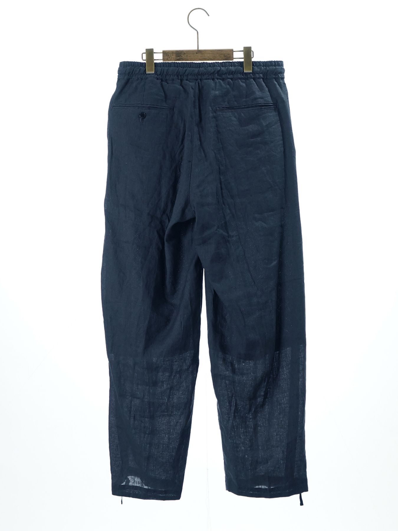 【予約品 11月23日(日) 締切】LINENTROUSERS / リネン2タックスラックス / NAVY