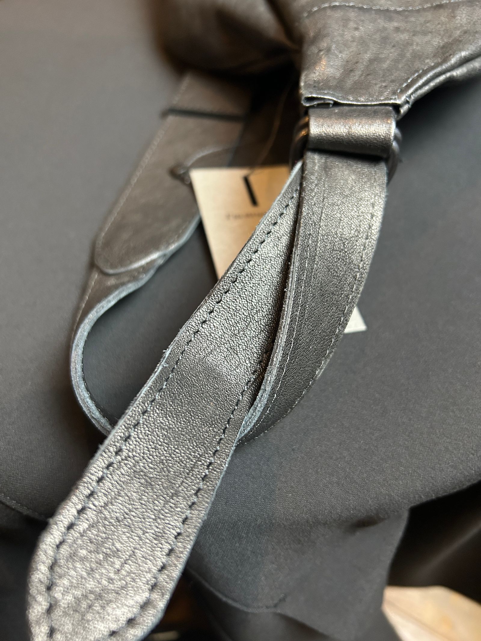 Pit Vegetable Full Tanned Shrinked Horsehide Body Bag / フルタンニン ピット鞣し シュリンク ホース ハイド ボディー バッグ / HIGH THROTTLE / ブラック