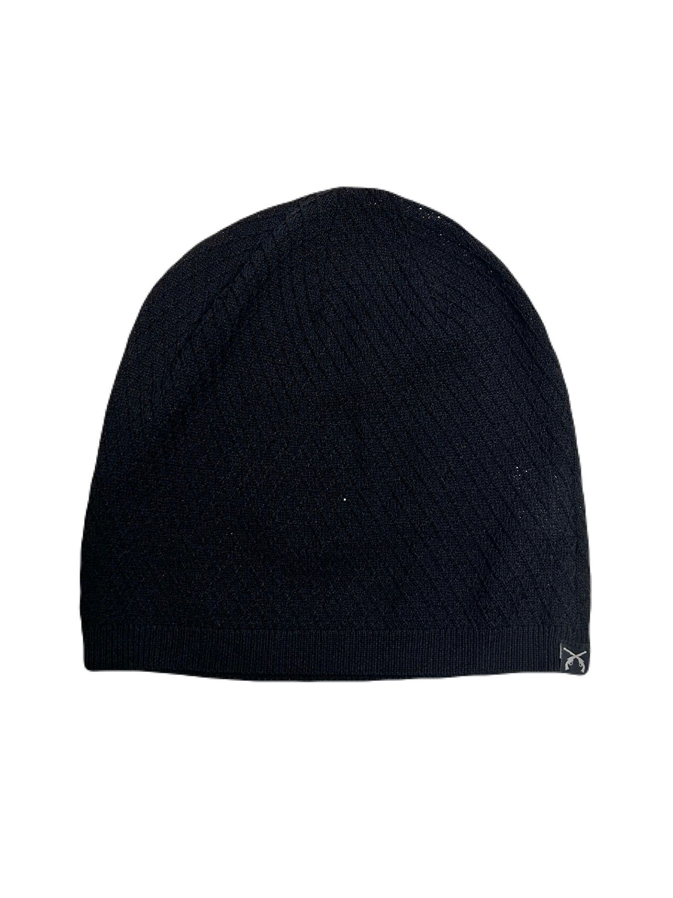 【予約品  】KNIT CAP / SWARO / ニットキャップ / クリスタル ブラック