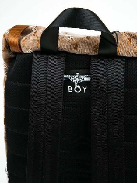 DOUBLE BUCKLE JACQUARD BACKPACK/ リュック / ブラウン