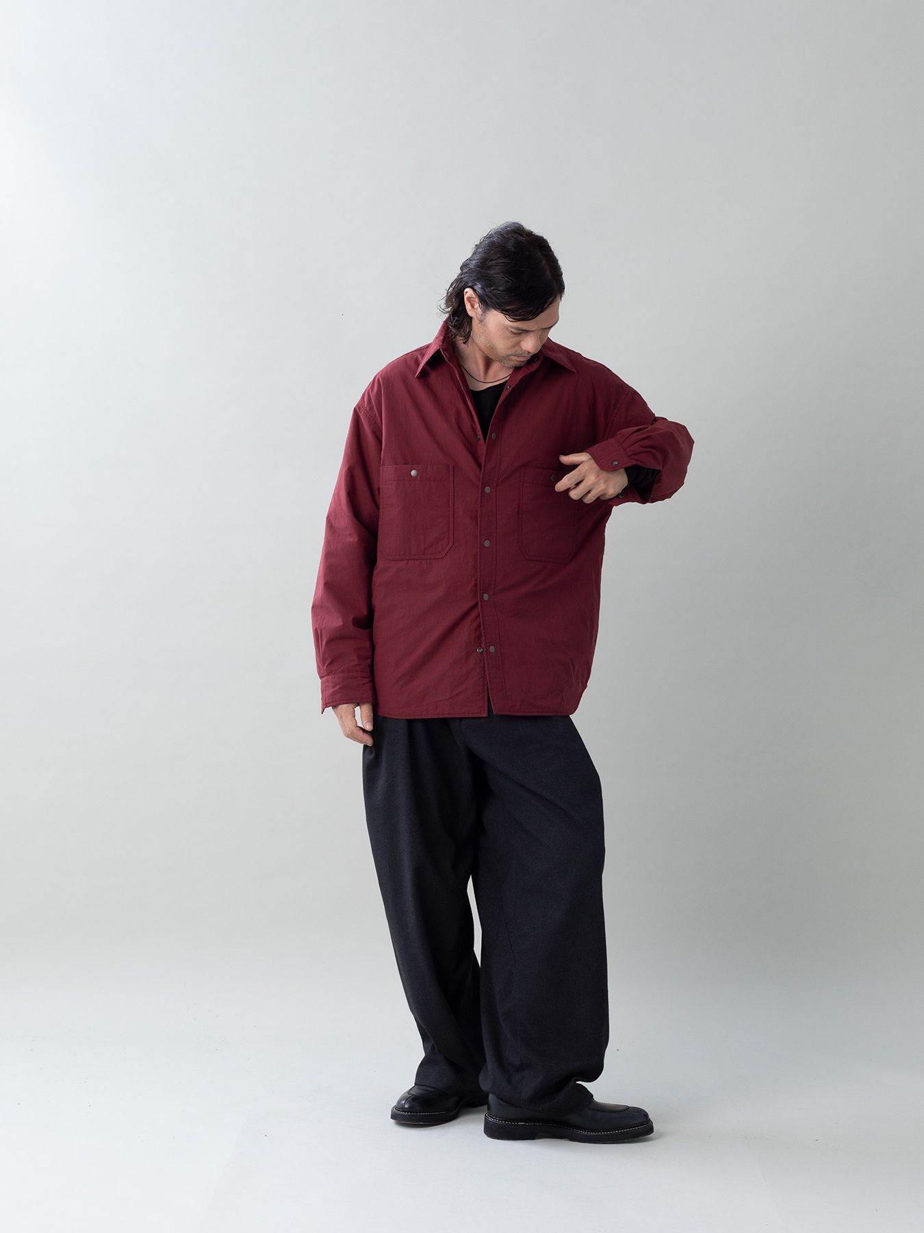 【予約品 5月6日(水) 締切】FLIPPADDING-SHIRTS / リバーシブルシャツ / ワイン×ワイン