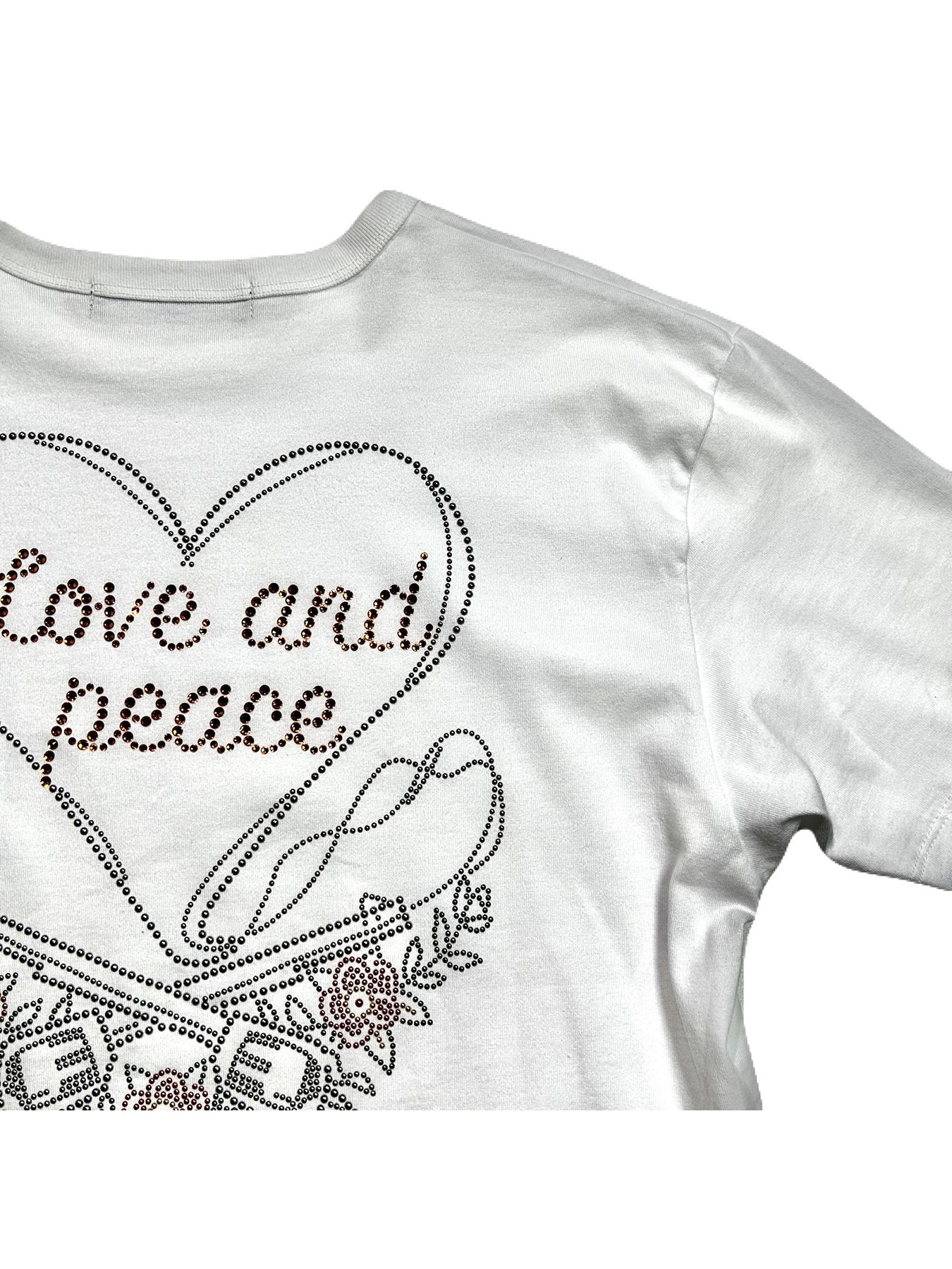 【予約品 8月10日(日) 締切 】WOMENS HEART CROSSGUN T / ハートクロスガン Tシャツ / ホワイト