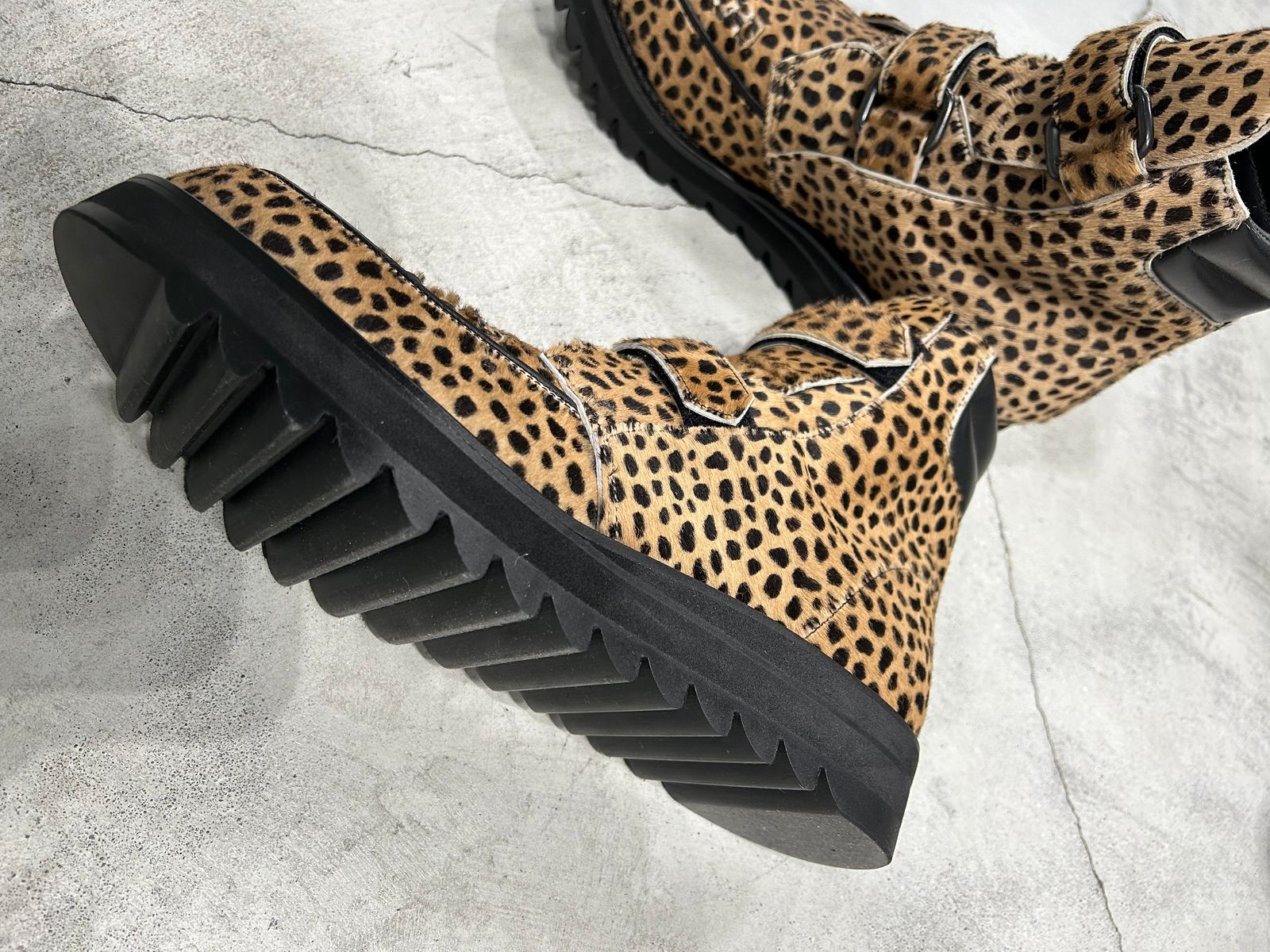 《予約品》 VelcroBoots / ブーツ / チーター柄