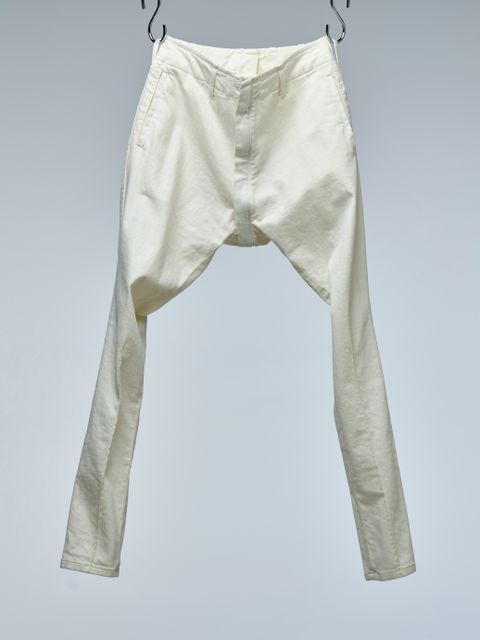 《予約品》 OrganicDenimDartsSaruelPants / サルエルパンツ  / ホワイト 【THE ONENESS】 5月中入荷予定