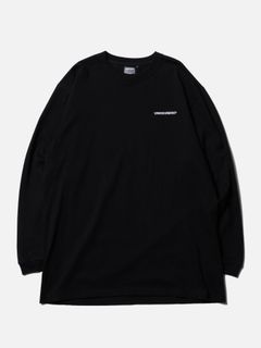 OBSERVER LST / プリント ロングスリーブTシャツ / BLACK