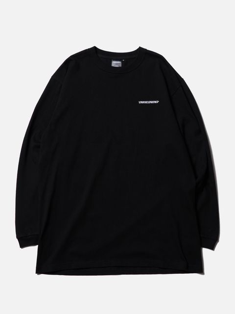 OBSERVER LST / プリント ロングスリーブTシャツ / BLACK