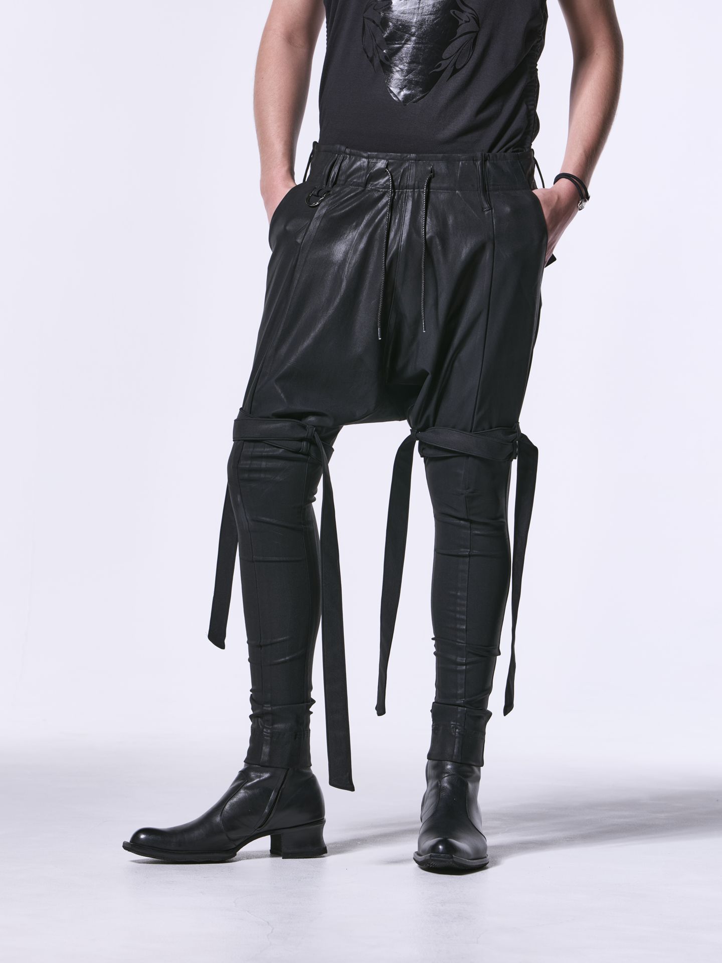 《予約品》 Straped Saruel / ストラップサルエル / ブラック・コーティング