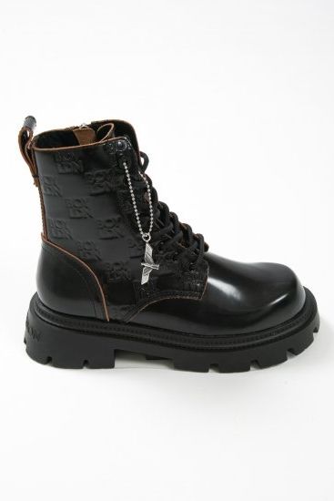 8 HOLE LACE UP BOOTS レースアップブーツ / BLACK 【BOY LONDON】