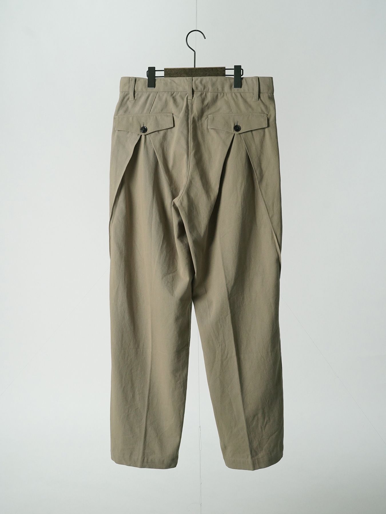 【予約品 5月27日(水) 締切】BUCKTUCK-TOROUSERS / バックタック トラウザーズ / ベージュ