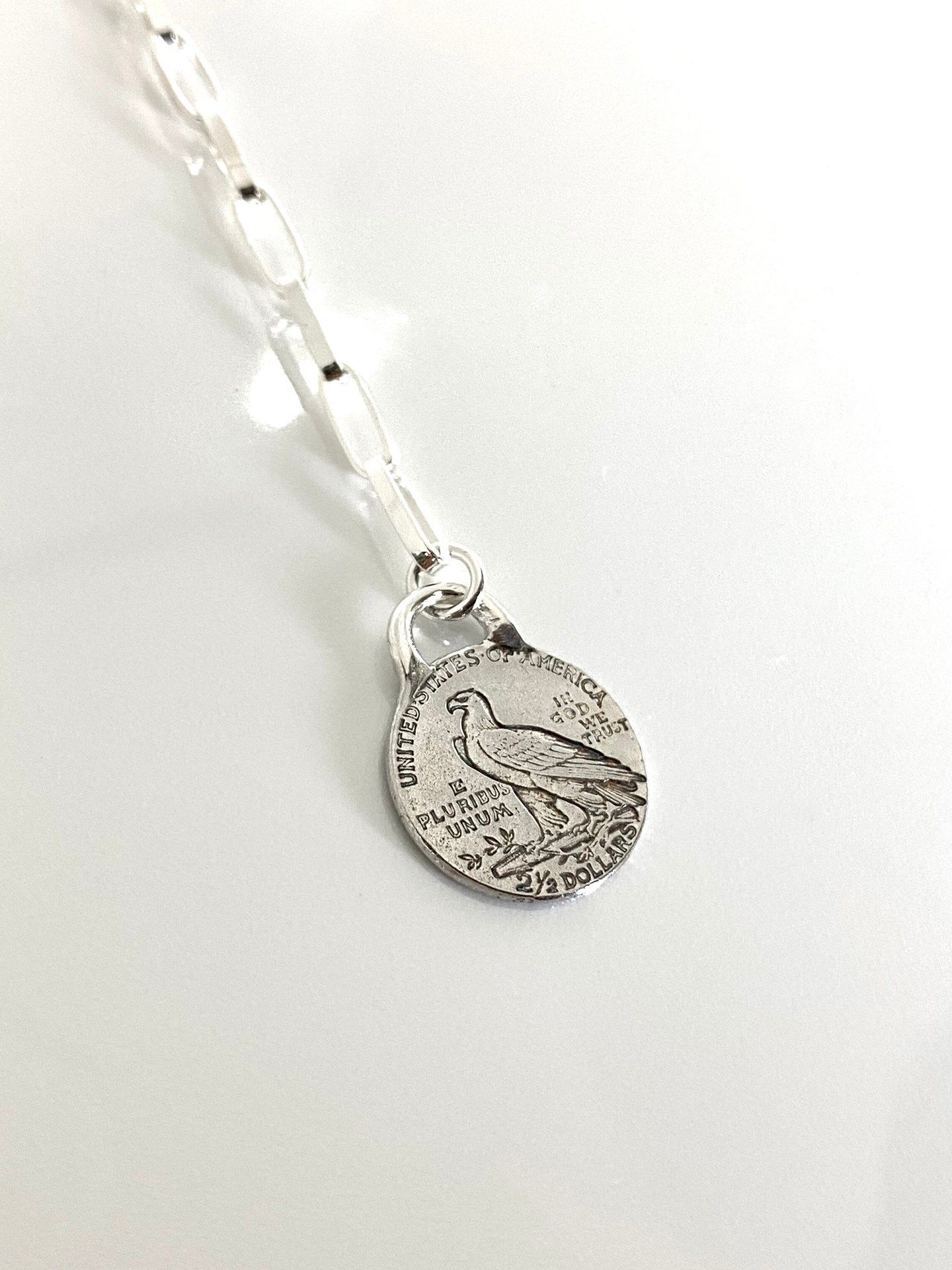 《受注生産》 CHAIN NECKLACE Y [COIN] / コインYネックレス 【注文から2～3週間後入荷予定】