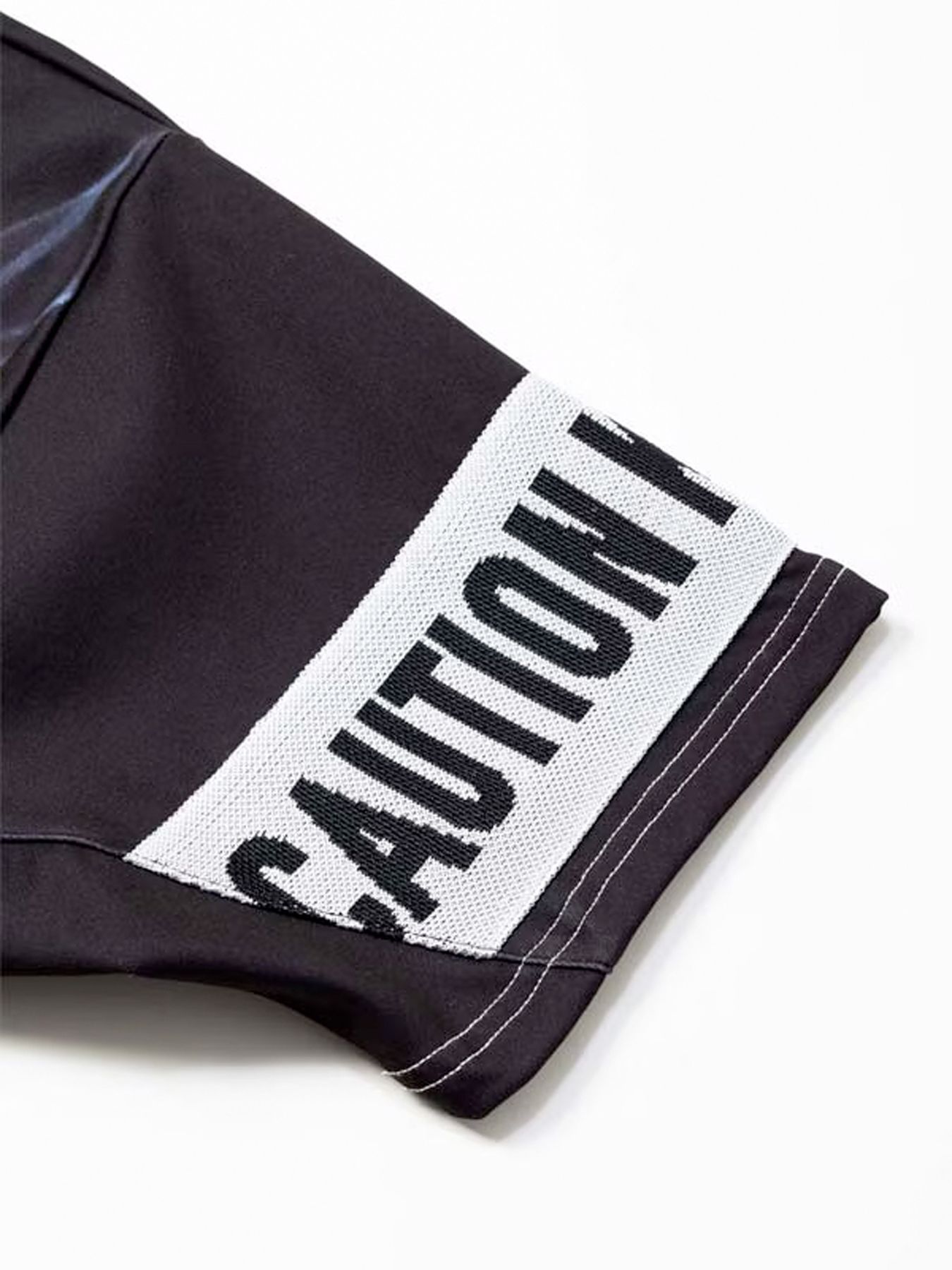 Wネームコラボ beauty:beast × SY32  SWEAT TEE / ブラック×ホワイト【SY32 by SWEET YEARS】