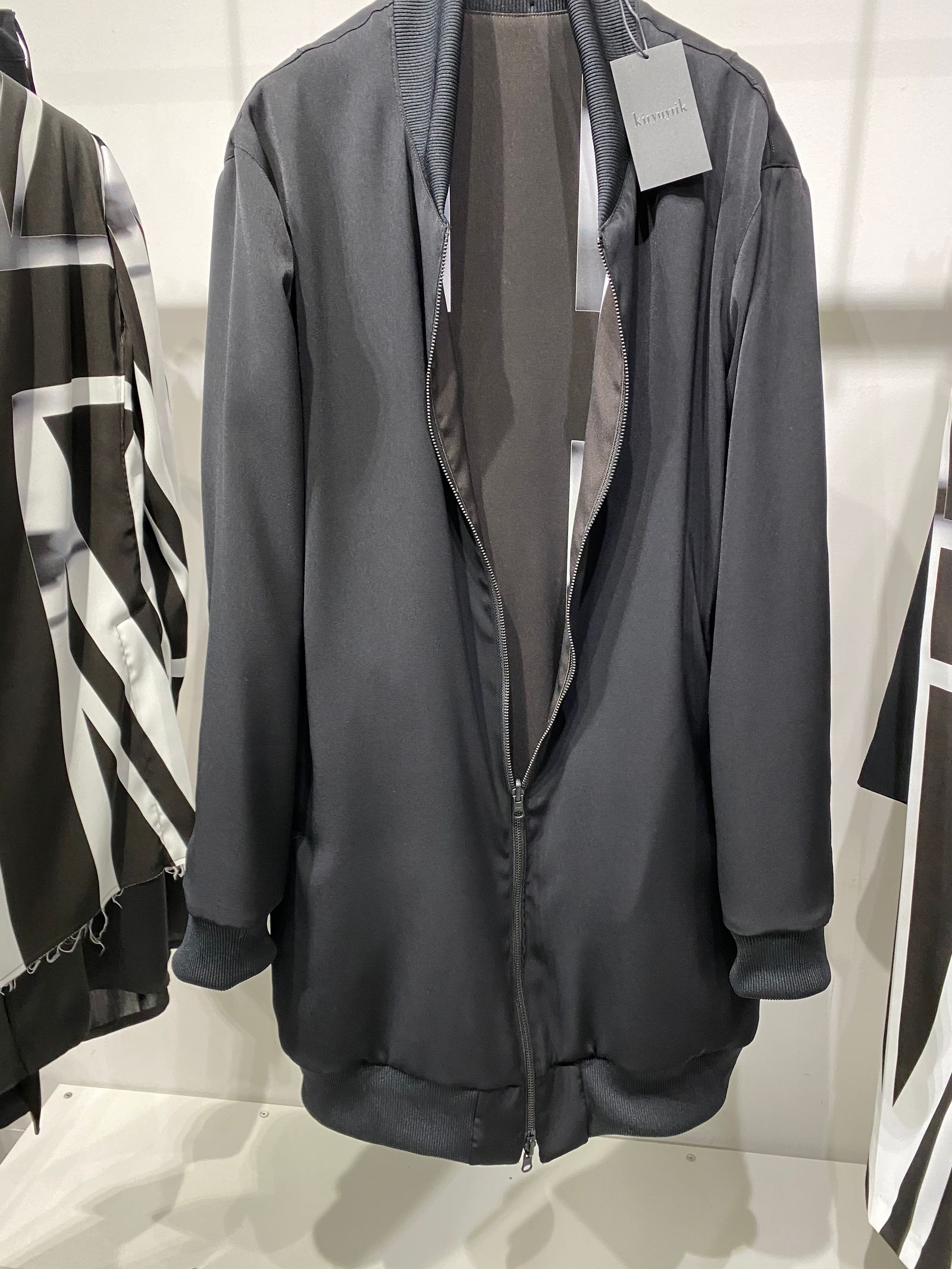 《予約品》 ReversibleLongMA-1 リバーシブルブルゾン UNION JACK / Black&White 【kiryuyrik】 8月入荷予定