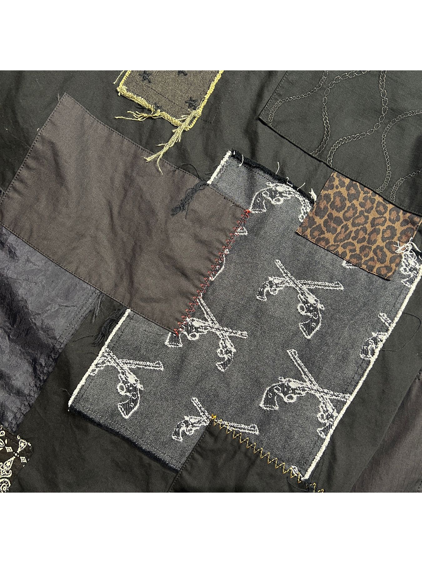 【予約品 8月10日(日) 締切 】PATCH WORK JACKET / パッチワーク ジャケット / ブラック