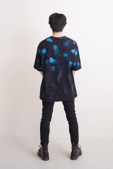 BRUSH DYE EAGLE T-SHIRTS/ ブルー 【BOY LONDON】