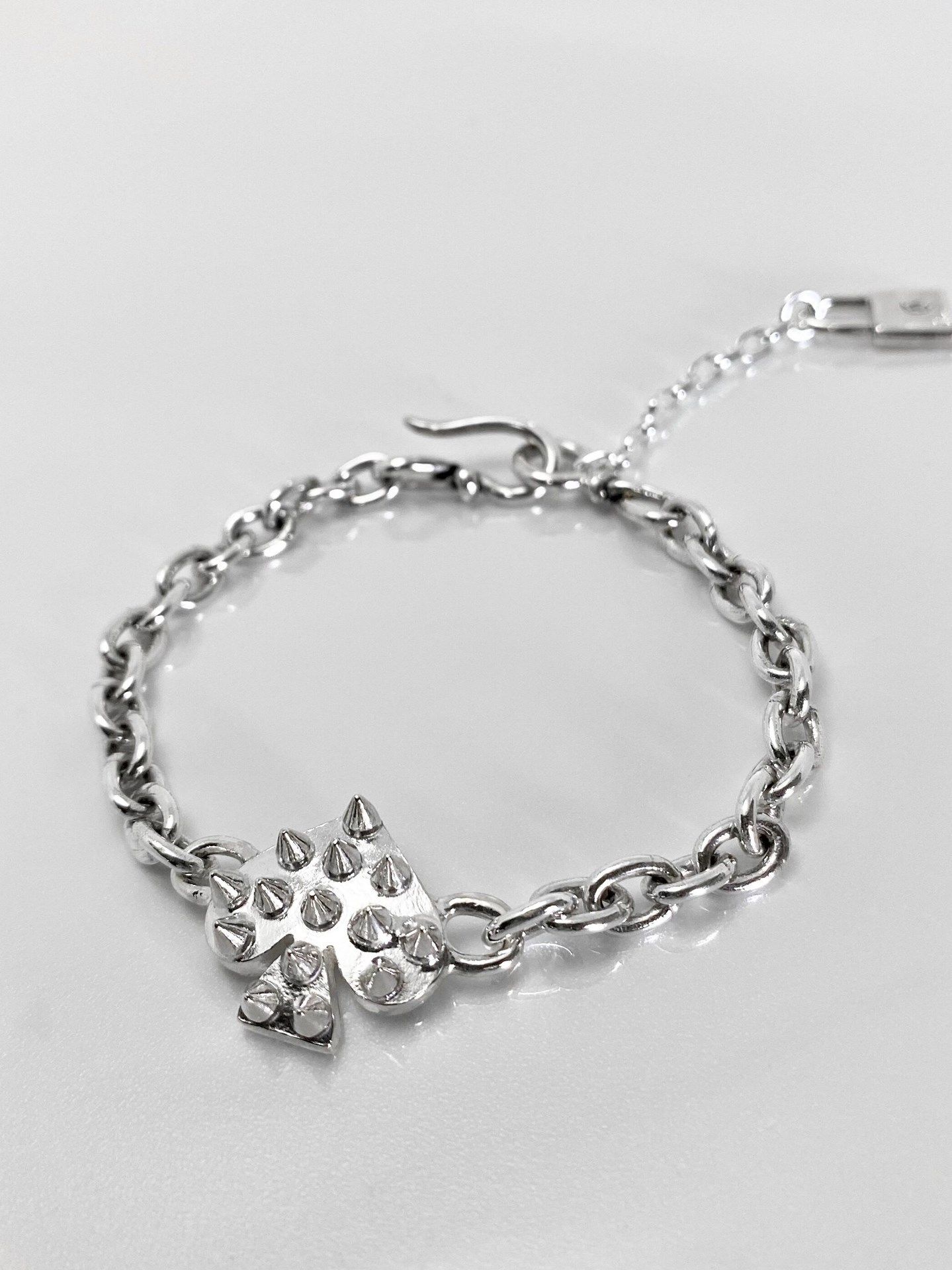 《受注生産》 SPIKE:SPADE CHAIN BRACELET / スパイクスペードチェーンブレスレット / 注文から2～3週間後入荷予定
