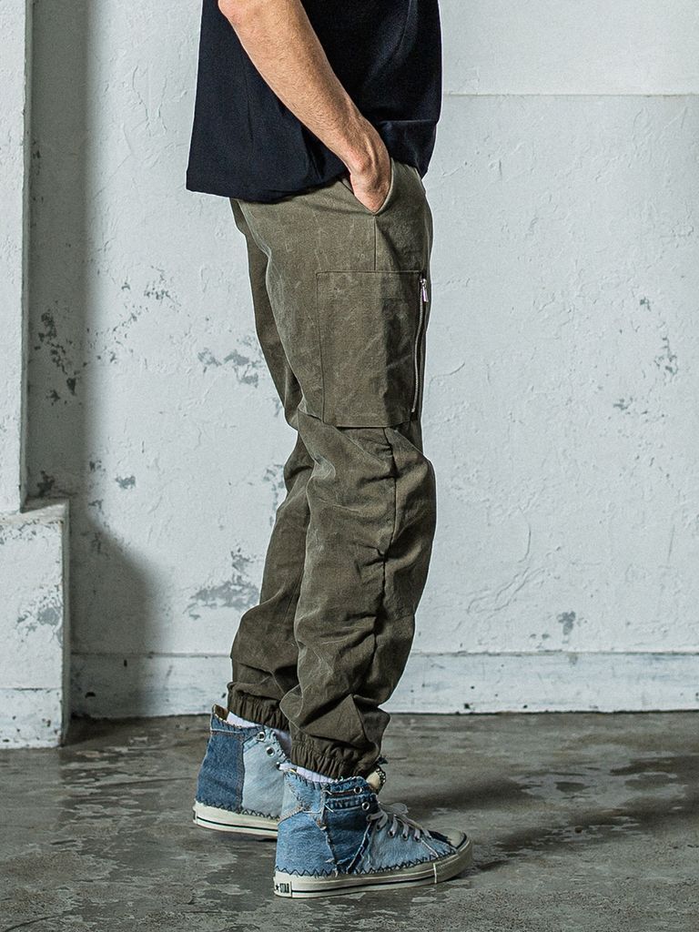 DAVID CARGO PANTS バイオ加工 / カーキ