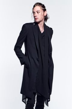 《予約品》 StudsPeackedLongJacket テーラードジャケット PythonJQD-Z / Black 【kiryuyrik】 3月入荷予定