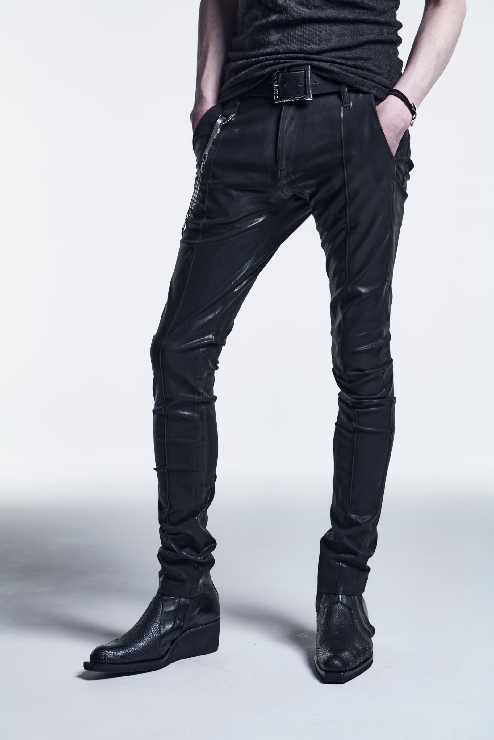 kiryuyrik - 《予約品》 SuperSkinnyPants HighTensionJerseyCoating / Black 【 kiryuyrik】 10月入荷予定 | BRYAN