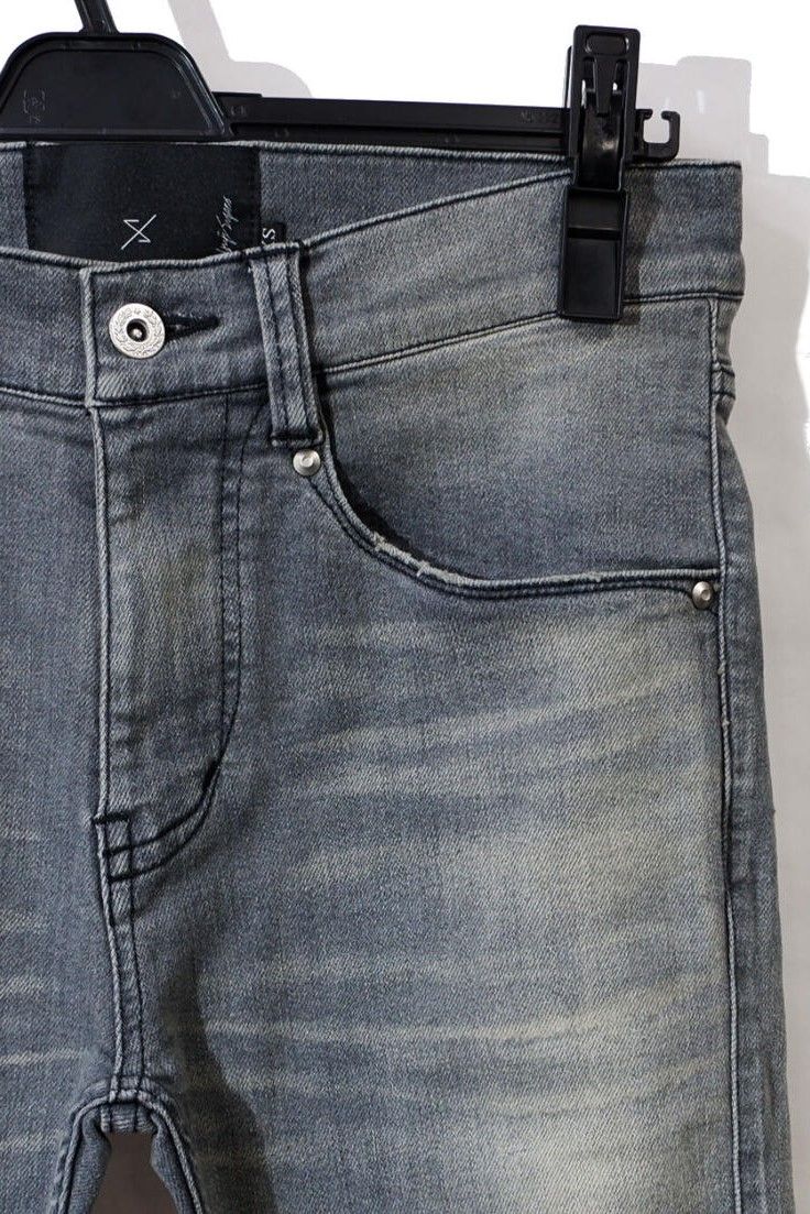 Hybrid Stretch USED Skinny Denim Pants / GRAY 【ys Yuji SUGENO】
