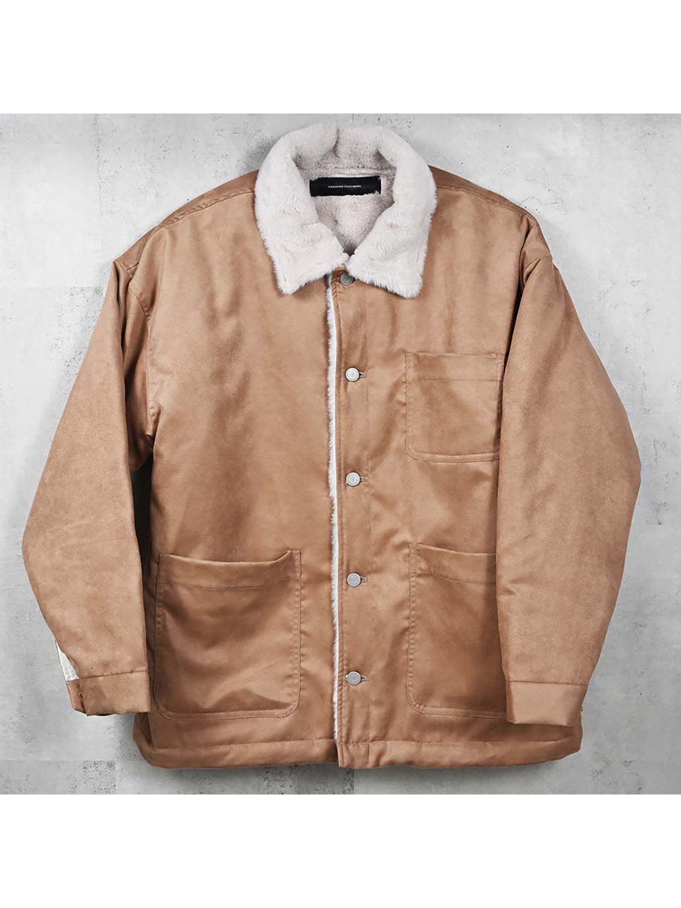 【予約品 】SUEDE FUR CAVER ALL / スウェードファーカバーオール / ブラウン