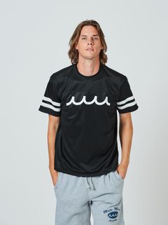 【予約～4/23火曜締切】muta Football Tee / Tシャツ / ブラック 【Acanthus×muta】2024 6月上旬～上がり予定分