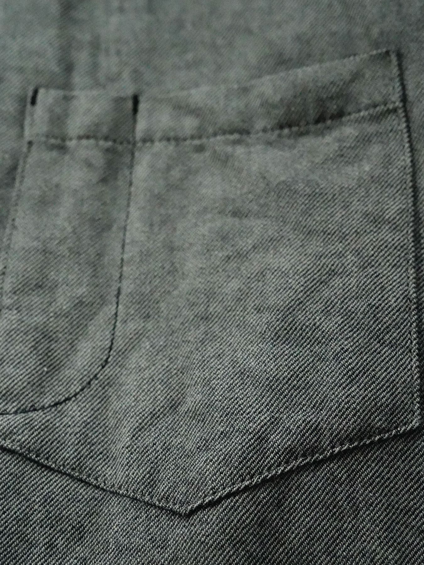 【予約品】 MINIMACRAFT / シャツ / モクグレー×ブラック